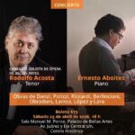 Concierto de Rodolfo Acosta y Ernesto Aboites, Sala Ponce