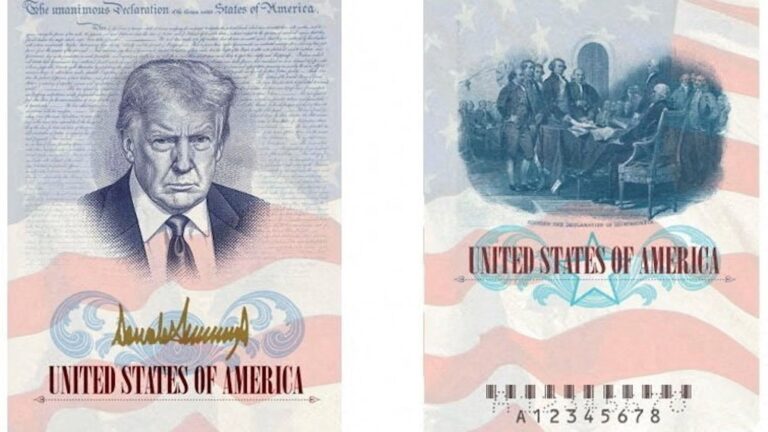 Donald Trump aparecerá en edición especial de pasaportes por los 250 años de EE.UU.