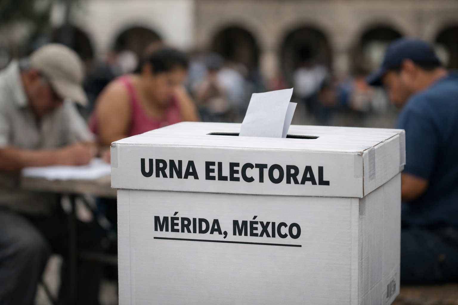 Urna electoral en Mérida