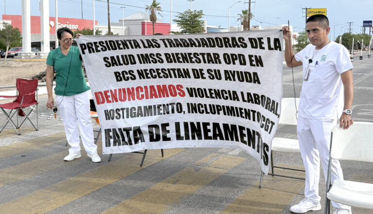 Sin insumos y con adeudos por prestaciones