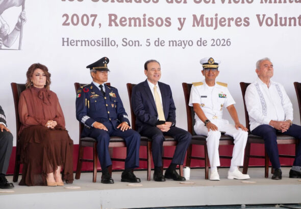 Durazo toma de bandera