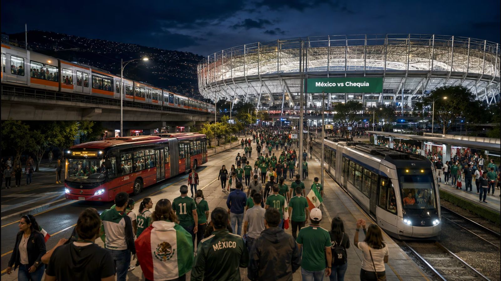 CDMX garantiza movilidad extendida tras eventos masivos por México vs Chequia