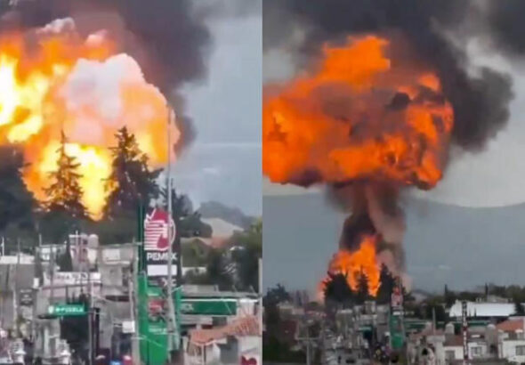 Explosión pipa en Puebla