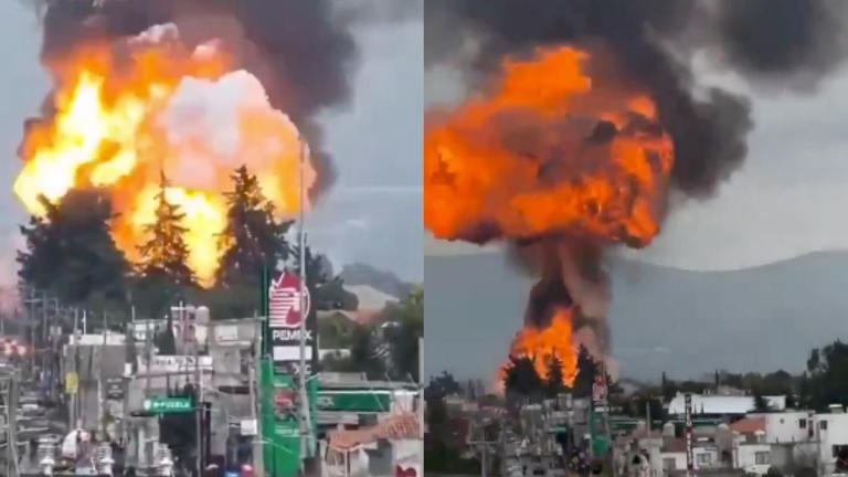 Explosión pipa en Puebla