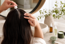 Rutina de scalp care con sérum y masajeador para el cuero cabelludo