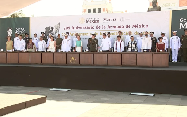 Imagen proporcionada para la nota sobre la conmemoración de la Armada de México en Veracruz.