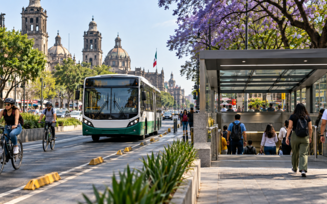 Autobús urbano como parte de los viajes que pueden combinarse con otros transportes en la ciudad