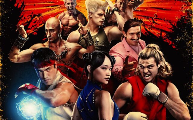 Ryu, Chun-Li y Ken al frente de Guile, Dhalsim, Vega y otros peleadores en arte promocional de Street Fighter
